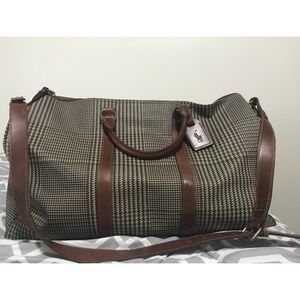 VTG Polo Ralph Lauren Duffle Bag Houndsooth